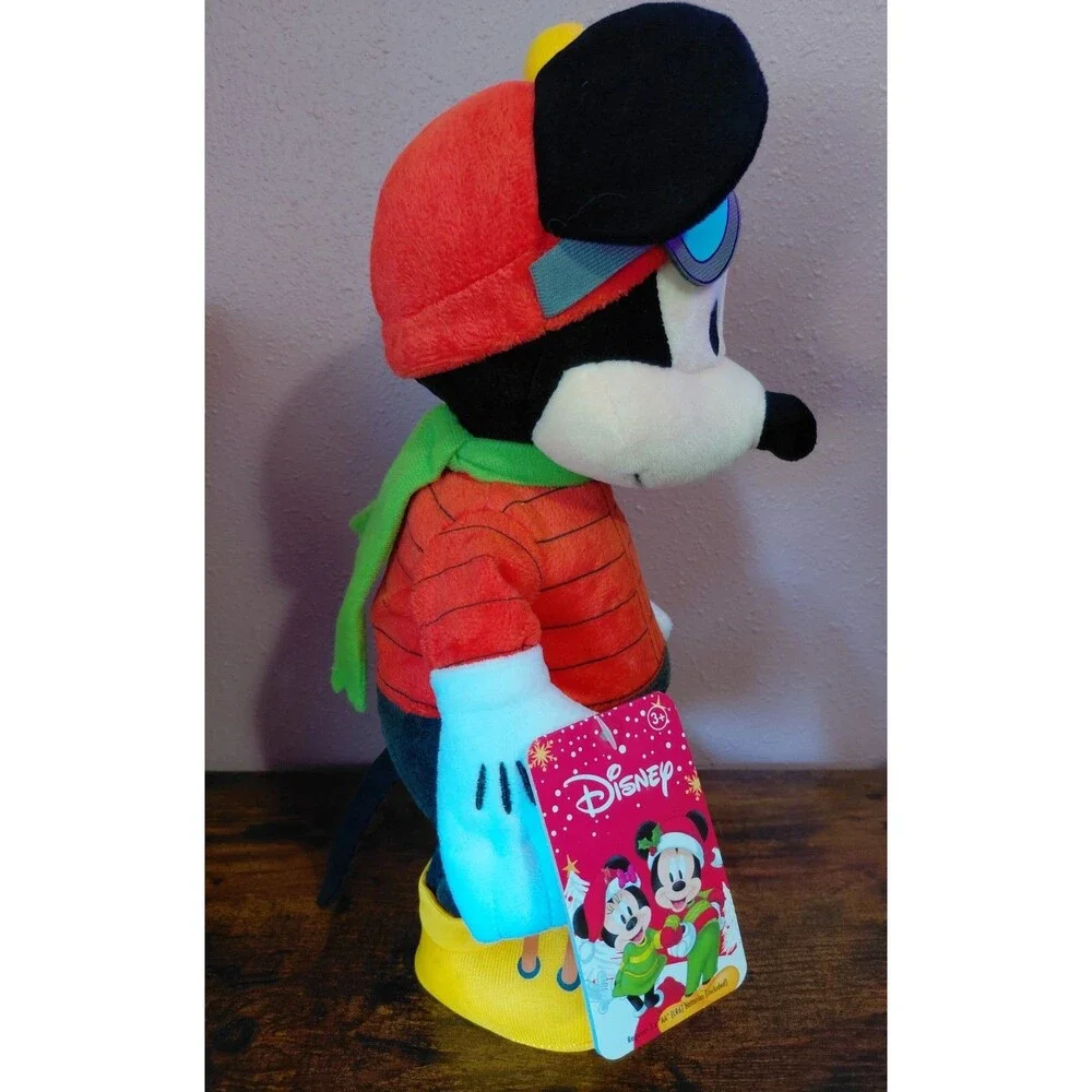 Disney Holiday Christmas Singing Mickey Mouse Plush DECK THE HALLS Ski 12